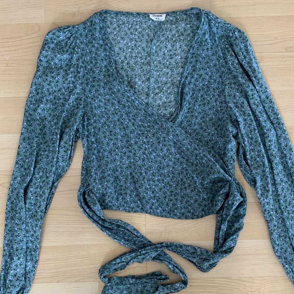Cotton On Floral Wrap Top
